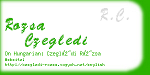 rozsa czegledi business card